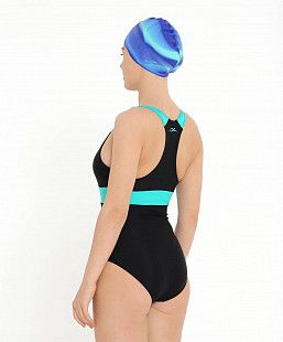 Купальник для плавания 25Degrees Triumph Black/Green 25D21-003-A полиамид