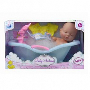 Пупс Qunxing Toys в ванночке A263 Blue