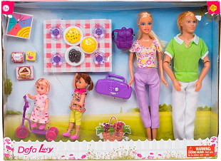 Кукла Defa Семейный пикник 8301 1 шт. (в ассортименте)