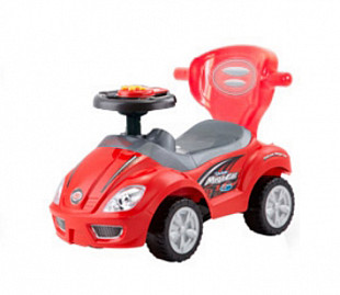 Автомобиль-каталка Chi Lok bo Deluxe Mega Car 3 в 1 с музыкальной панелью red