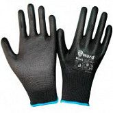 Перчатки нейлон полиуретан 13кл black PU1001