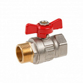 Кран шаровый Av Engineering 3/4" наружная - внутренняя, бабочка PN40 AVE093034