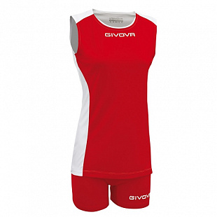 Волейбольная форма Givova Kit Volley Piper Kitv06 red/white