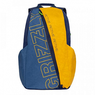 Рюкзак GRIZZLY RQ-910-1 blue/yellow