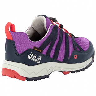 Водонепроницаемые кроссовки детские Jack Wolfskin Thunderbolt Texapore Low K purple / dark blue