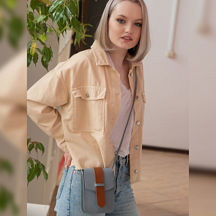 Сумка женская Ors Oro OMS-0173 grey-blue