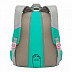 Рюкзак школьный GRIZZLY RG-167-1 /1 turquoise/light grey