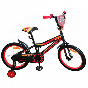 Велосипед Favorit Biker 14" (2019) Black/Red BIK-14RD