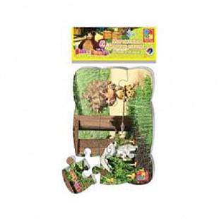 Пазлы на магните Vladi Toys А5 Маша и Медведь VT3205-50