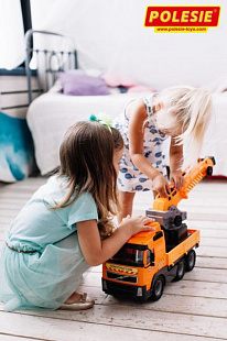 Игрушка Полесье Автомобиль-кран с поворотной платформой 8824