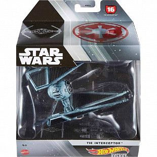 Модель звездного корабля Hot Wheels Star Wars Tie Interceptor (HHR14 HMH95)