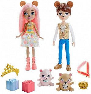 Игровой набор Enchantimals Брейли Миша и Бэннон Миша с питомцами GYJ07 
