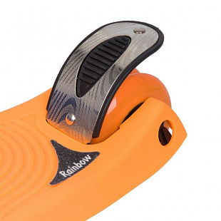 Самокат-кикборд Novatrack RainBow Подростковый Складной Orange 120F.RAINBOW.OR8