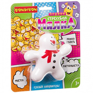 Игрушка-антистресс Bondibon Чудики Снеговик ВВ3578