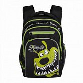 Рюкзак школьный GRIZZLY RB-050-4 /2 black/light green