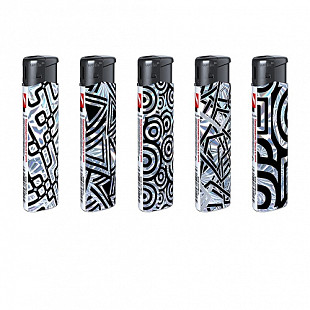 Зажигалка пьезо многоразовая LSWP Geometry XHD39