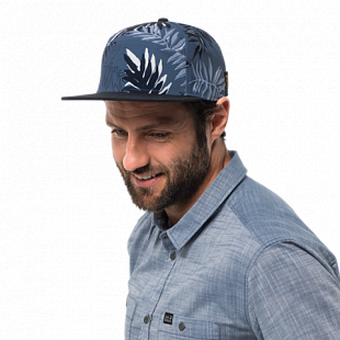 Кепка Jack Wolfskin Leaf Cap ocean wave all over 1907661-7717