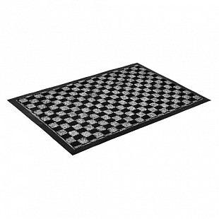 Коврик придверный влаговпитывающий Vortex Hall black gray 22398