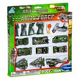 Набор металлических машин Shenzhen Toys военной техники и солдатиков 420927 (15шт)