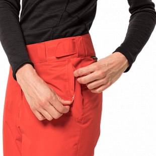 Брюки женские Jack Wolfskin Powder Mountain Pants W orange coral