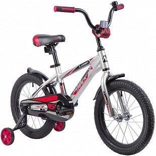 Велосипед Novatrack Lumen 16" (2019) 165ALUMEN.BN9 silver/red