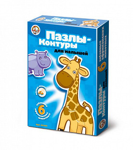 Контурные пазлы Десятое Королевство «Африканские животные» 001295