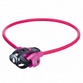Замок велосипедный Trelock KS 211 pink 10х750мм с держателем Fixxgo 