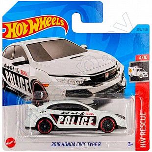 Машинка Hot Wheels Базовой коллекции 2018 Honda Civic Type R 215/250 (5785 HKJ21) mainline 2023