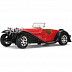 Коллекционная машина Bburago 1:24 Bugatti Type 55 (18-22027) red