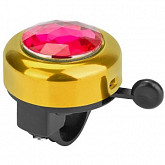 Велозвонок RT C бриллиантом 45AZ-02-3 black/gold