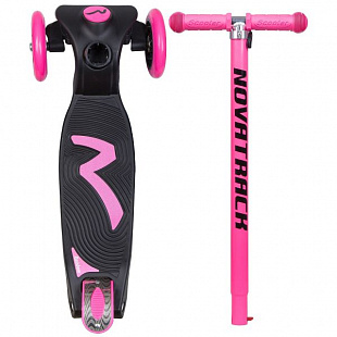 Самокат-кикборд Novatrack RainBow Подростковый Pink 120RAINBOW.PN8