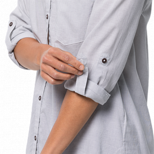 Рубашка женская Jack Wolfskin Indian Springs Shirt Women white rush stripes