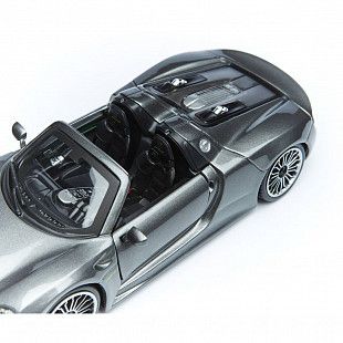 Коллекционная машина Bburago 1:24 Porsche 918 Spyder (18-21076) gray