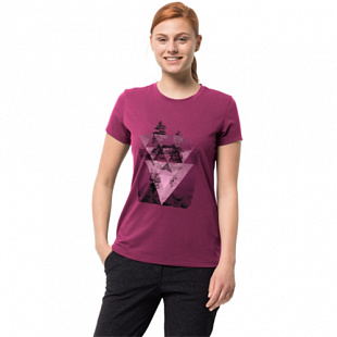 Футболка женская Jack Wolfskin Lake T Women amethyst