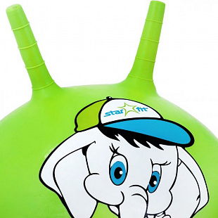 Мяч-попрыгун, для фитнеса (фитбол) Starfit Слоненок с рожками GB-401 45 см green