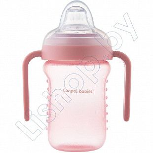 Поильник Canpol babies непроливающийся с силиконовым носиком 220 мл 9м+ (56/605) pink