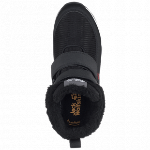 Ботинки детские Jack Wolfskin Polar Wolf Texapore Mid Vc K black / white