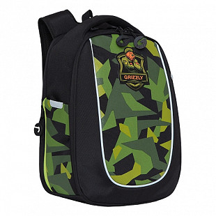 Рюкзак школьный GRIZZLY RAf-193-8 /1 black/light blue