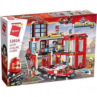  Конструктор Qman Mine City Пожарное депо (12014)