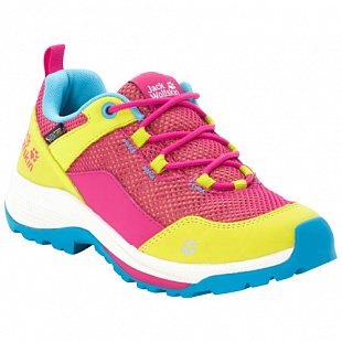 Кроссовки детские Jack Wolfskin Force Striker Vent Low K pink / lime