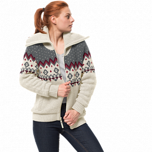 Джемпер женский Jack Wolfskin Northwind Jacket Women off-white