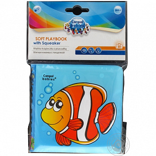 Мягкая книга Canpol babies с пищалкой 2/083 Fish