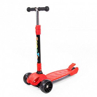 Самокат детский Полесье TJ-705L black/red