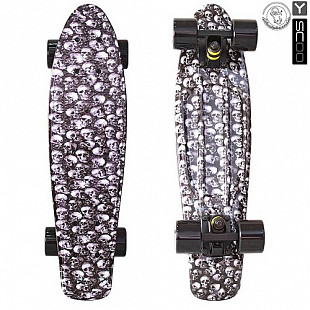 Penny board (пенни борд) Y-Scoo Fishskateboard Print 22 401G-Sc Scull