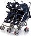 Коляска-трость для двойни Babyhit Twicey Dark Blue Stars Коляска-трость для двойни Babyhit Twicey Dark Blue Stars