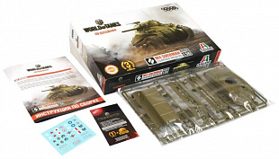 Настольная игра Hobby World World of Tanks Масштабная модель 1:56 M4 Sherman Сборный танк 1631