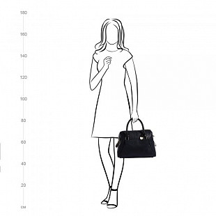 Женская сумка из кожи Pola 9017 black
