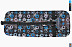 Чехол-портмоне для самоката Y-Scoo 145 Blue Star black/blue Чехол-портмоне для самоката Y-Scoo 145 Blue Star black/blue