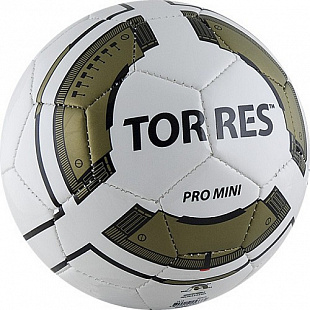 Мяч футбольный Torres Сувенирный Pro Mini F30010 White/Gold/Black