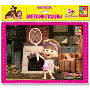 Мягкие пазлы А4 Vladi Toys Маша и МедведьVT1102-06